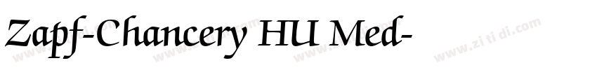 Zapf-Chancery HU Med字体转换